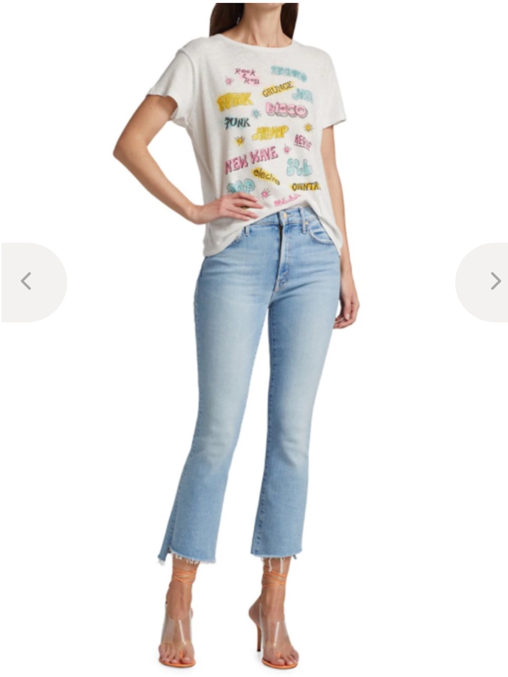 MOTHER Insider crop step fray in Limited edition
